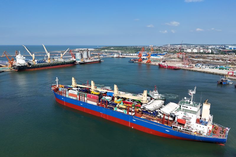 蓬萊港口岸開通山東首條直通加勒比件雜貨航線（圖）